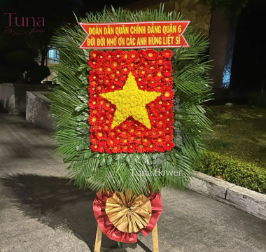 Vòng hoa Lá cờ Việt Nam - 03