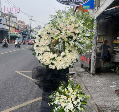 Kệ hoa viếng tang 08