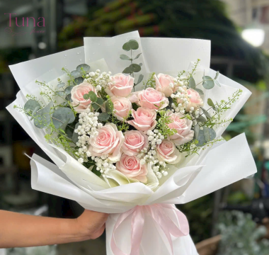 Bó hoa hồng pink ohara 01-88