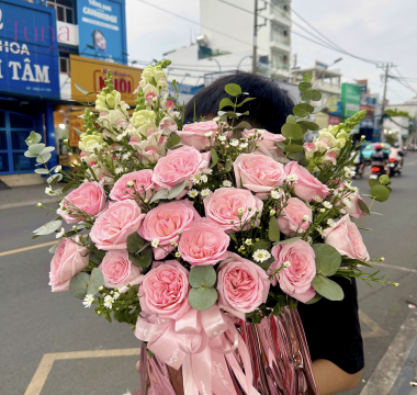 Giỏ hoa 02-01 size vừa